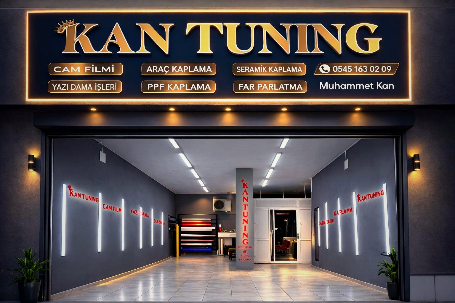 KAN Tuning showroom girişi